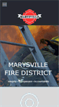 Mobile Screenshot of marysvillefiredistrict.org